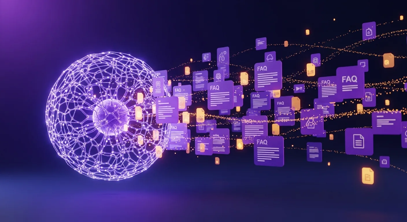 AI learning a business from FAQs, guides and knowledge base files
